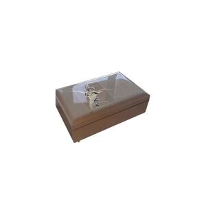 Otagiri Japanese Vintage Jewelry Box Grand Iris WORKS Mirror Made in Japan